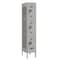 Salsbury Industries 3 Tier Vented Locker, 12"Wx66"Hx15"D, 3 Door, Gray, Unassembled 73155GY-U - alternate 1